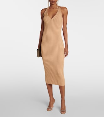 Abito midi Rhea in maglia a coste | Galvan