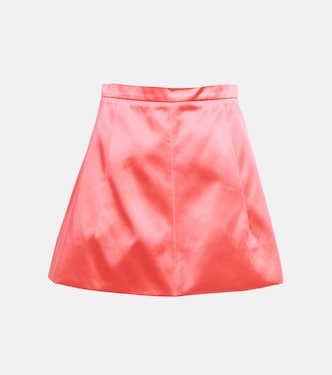 Cotton-blend satin miniskirt | Patou