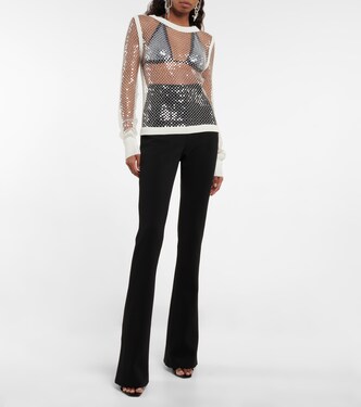 Sequined net top | Jean Paul Gaultier