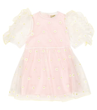 Vestido bordado con volantes | Stella McCartney Kids