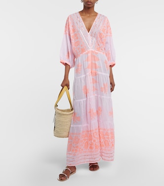 Bedrucktes Maxikleid aus Baumwolle | Juliet Dunn