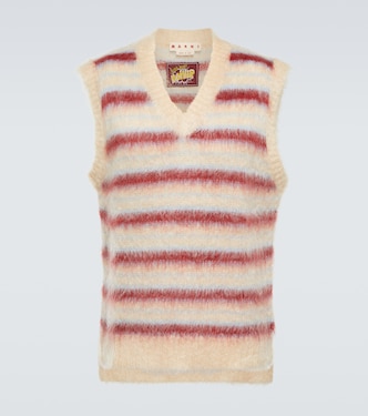 Striped wool-blend sweater vest | Marni
