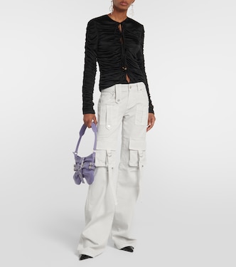 Low-Rise-Cargohose aus Denim | Blumarine
