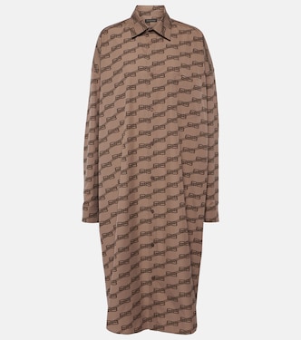 Midikleid Cocoon aus Baumwolle | Balenciaga