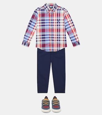 Camicia in popeline di cotone a quadri | Polo Ralph Lauren Kids