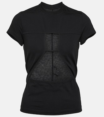 T-shirt in jersey di cotone con cut-out | Rick Owens