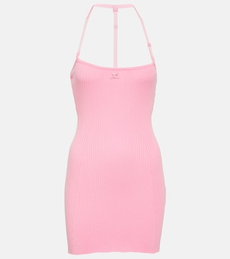Vestido corto de punto acanalado | Courrèges