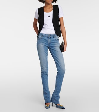 Escarpins en jean à cristaux | Dolce&Gabbana