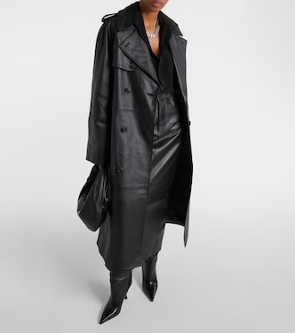 Gabardina de piel | Wardrobe.NYC