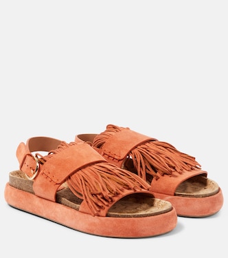Sandali Alba in suede con frange | Ulla Johnson