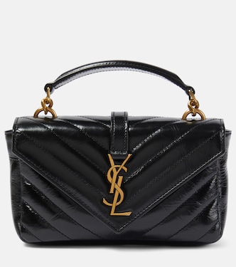 Schultertasche College Mini aus Matelassé-Leder | Saint Laurent