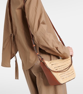 Borsa a spalla Hammock Mini in rafia | Loewe
