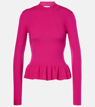 Jersey en mezcla de lana con volantes | Nina Ricci