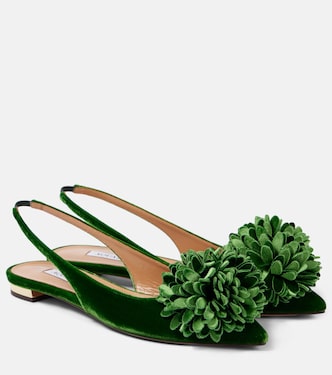 Ballerine slingback Couturier in velluto | Aquazzura