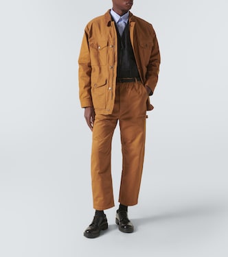 Pantalones rectos de algodón espigados | Comme des Garçons Homme
