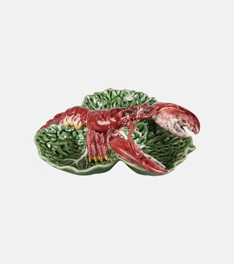 Cabbage With Lobsters Large appetizer plate | Bordallo Pinheiro