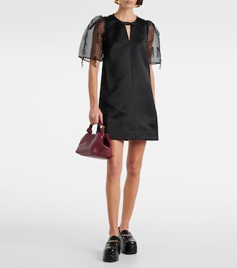 Embroidered organza minidress | Ganni