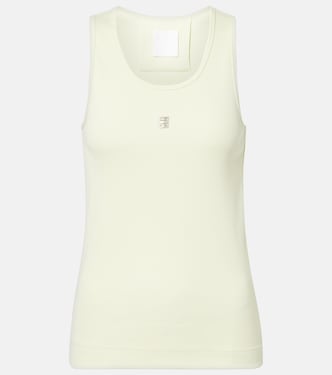 4G ribbed-knit cotton tank top | Givenchy
