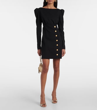 Wool-blend crêpe minidress | Alessandra Rich