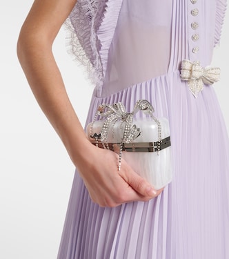 Verzierte Schultertasche Pearl Bow | Self-Portrait