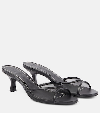 Mules Brigitte 55 in mesh con pelle | Staud