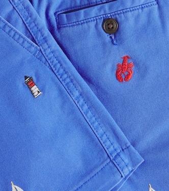 Embroidered cotton shorts | Polo Ralph Lauren Kids
