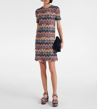 Zigzag lamé minidress | Missoni