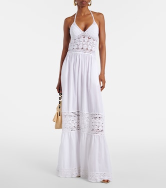 Maxikleid Filigree mit Häkelstrick | Anna Kosturova