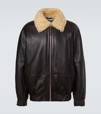 Bombardier leather bomber jacket | Jacquemus