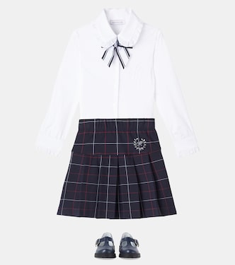 Checked pleated skirt | Monnalisa