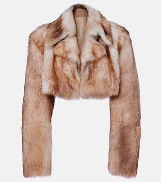 Cropped-Jacke Stallone aus Shearling | Khaite