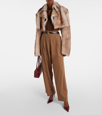 Cropped-Jacke Stallone aus Shearling | Khaite