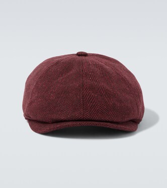 Wool and cashmere newsboy cap | Brunello Cucinelli