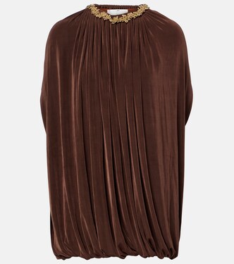 Embellished draped minidress | Xu Zhi