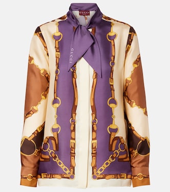 Printed silk shirt | Gucci