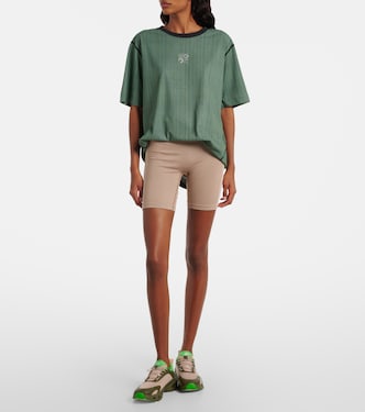 x On embroidered striped T-shirt | Loewe