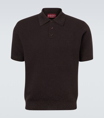 Interlocking G wool-blend polo shirt | Gucci