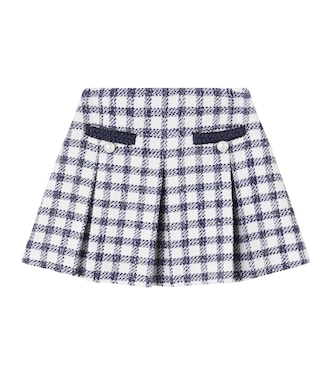 Checked bouclé skirt | Self-Portrait Kids