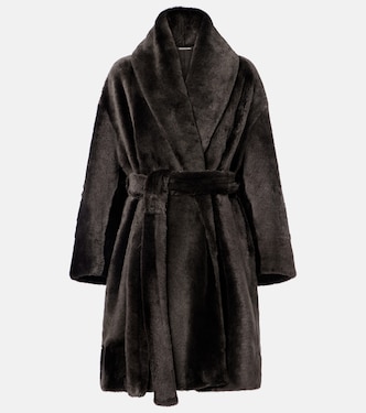 Juno shearling wrap coat | Nour Hammour