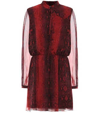Printed silk minidress | Amiri