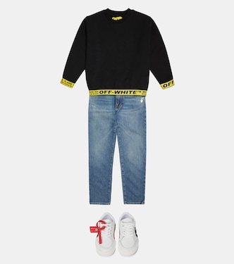 Pull en coton à logo | Off-White Kids