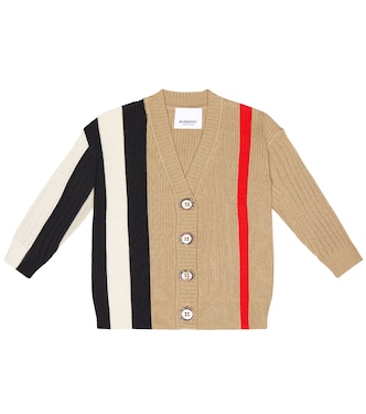 Bébé – Cardigan Icon Stripe en laine | Burberry Kids