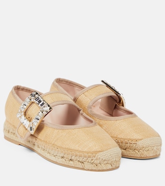 Alpargatas Babies de lona adornadas | Roger Vivier