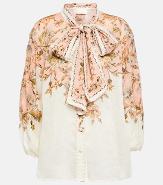 Blusa Chintz in ramia con stampa | Zimmermann