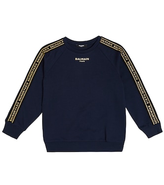 Sudadera de algodón con logo | Balmain Kids