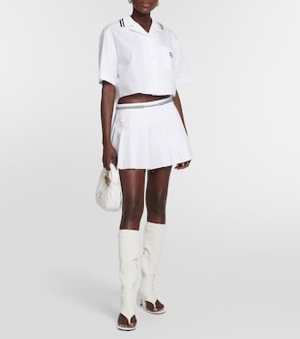 Minirock aus Baumwolle | Miu Miu