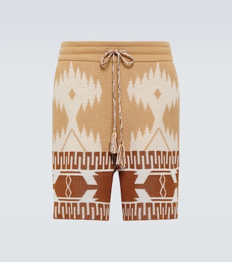 Shorts Icon de piqué de algodón en jacquard | Alanui