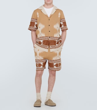 Shorts Icon de piqué de algodón en jacquard | Alanui