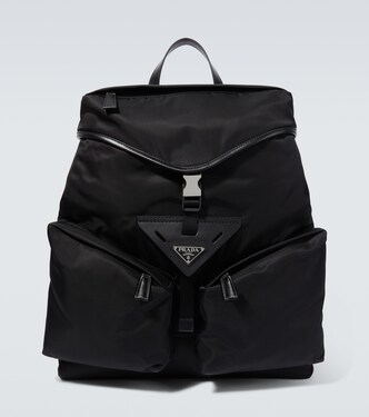 Mochila de Re-Nylon con piel | Prada