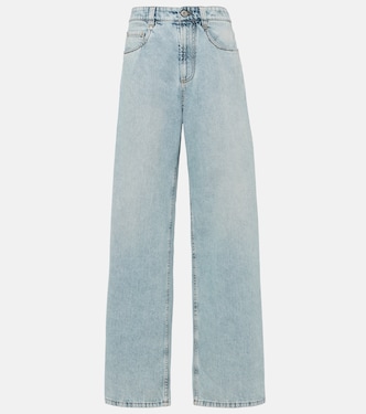High-rise wide-leg jeans | Brunello Cucinelli